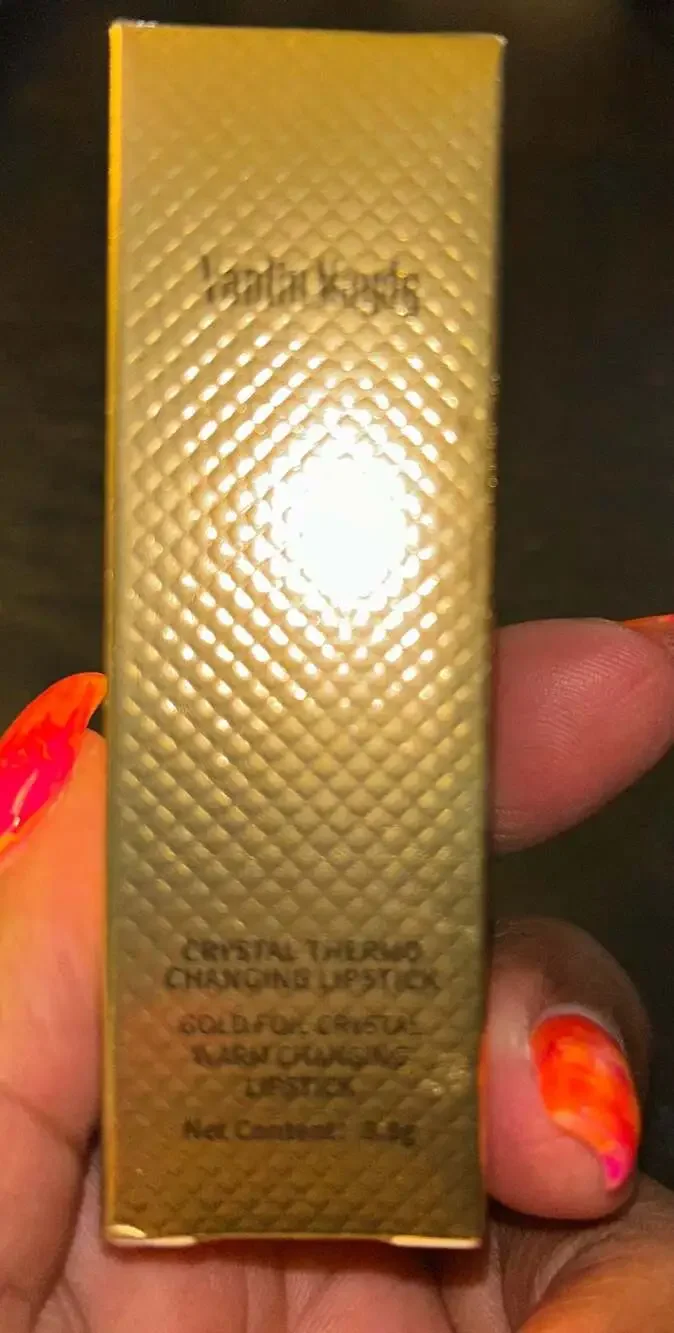 Vardis Maydy Crystal Thermo Changing Lipstick Gold Foil Crystal Warm Changing Li